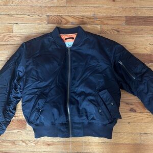 Aritzia Black Bomber Jacket